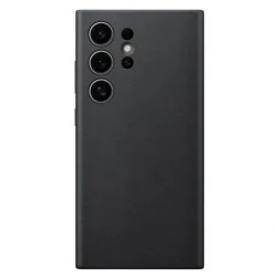 Cover Samsung S24 Ultra Vegan Leather Case &ndash; Black
